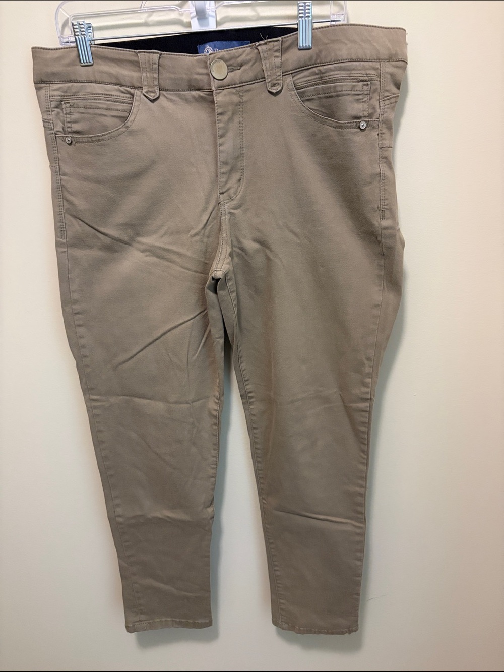 Democracy Women's Skinny Pants in Olive Taupe